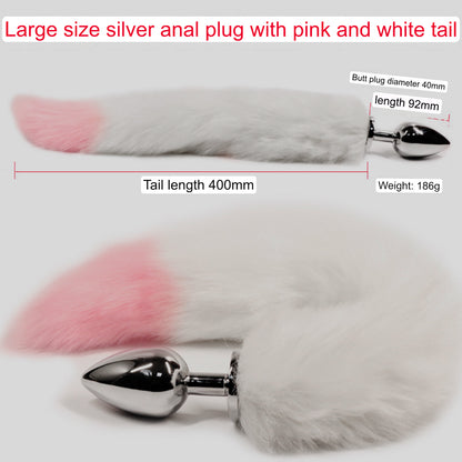 JiuAi-Fox fur tail anal plug