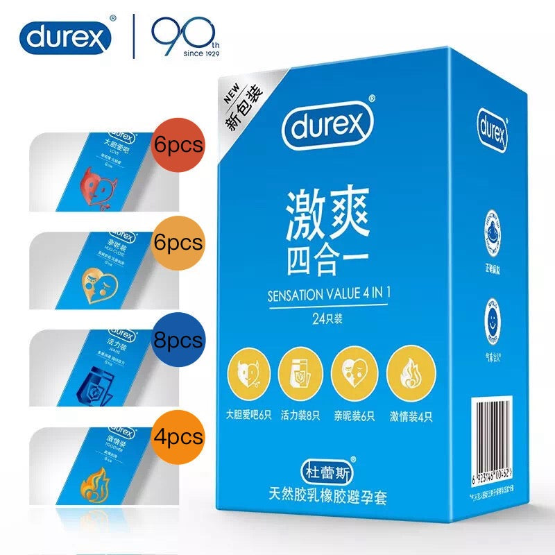 Nilai Durex-Sensasi 4 dalam 1（24pcs）