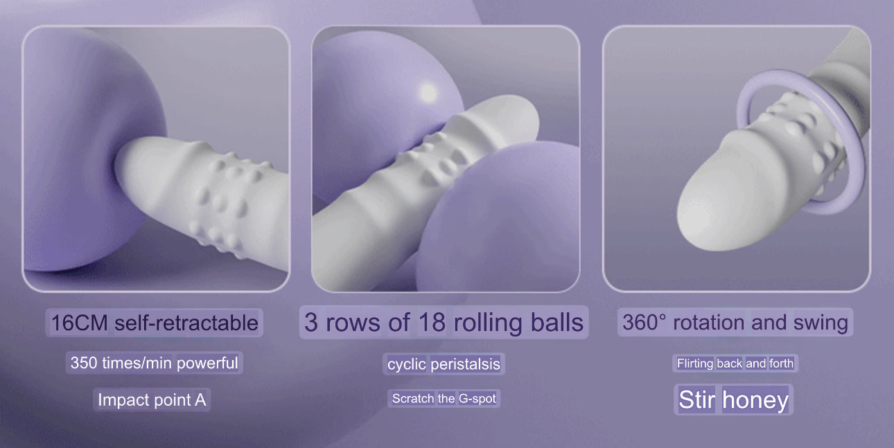 JiuAi-Ball spinning vibrator（White）